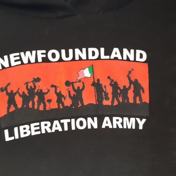 "Newfoundland Liberation Army" american apparel long sleeve hooded t-shirt - Picture 2 of 5